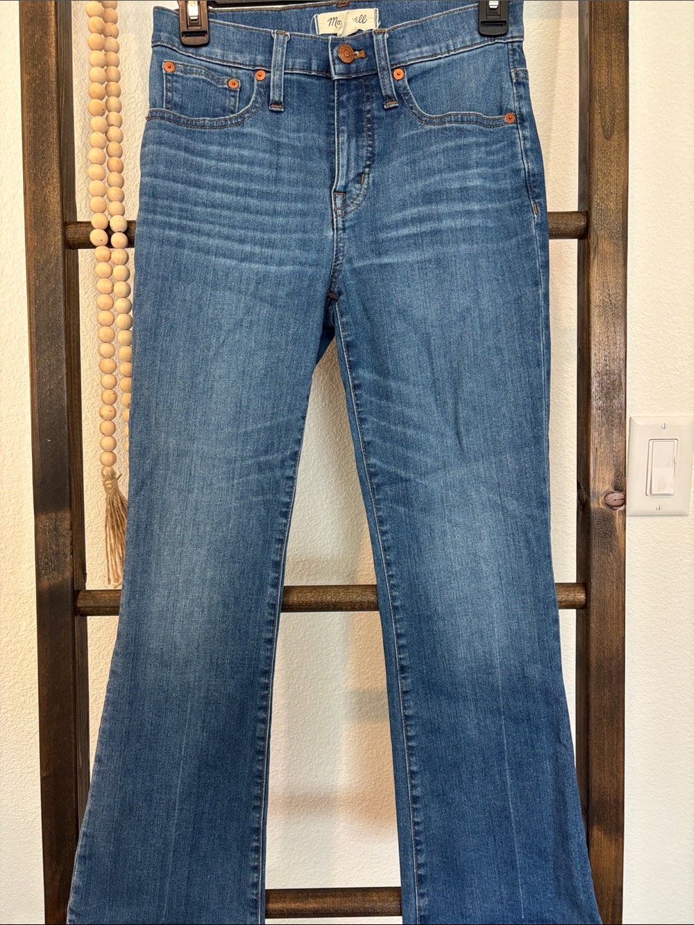 👖Madewell Bootcut Jeans in Medium Blue Wash